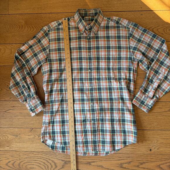 Turrau Mens Button Down Plaid Shirt SZ S Spain Cotton Fall Quality Casual - Picture 7 of 8